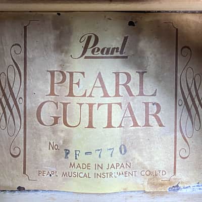 1971 Pearl PF-770 by Hayashi Gakki Natural image 23