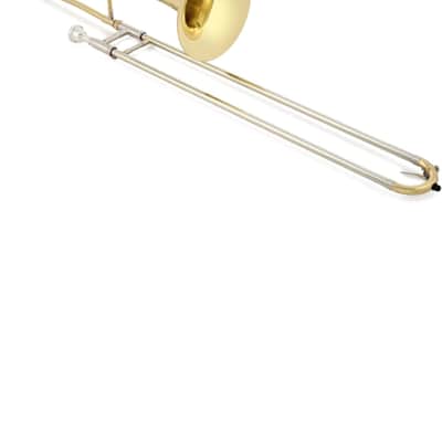 Blessing Bb Trombone .500Bore Clear Yellow Lacquer Outfit with Case Mouth Piece Cleaning Rod Blessing Cleaning Towel image 2