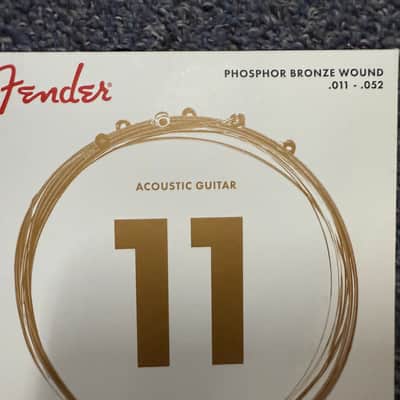 Fender Acoustic Guitar Strings Phosphor Bronze 11-52 image 2