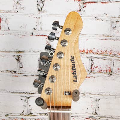 Latitude - S Style Electric Guitar, Dark Green Metallic - x7168 - USED image 4
