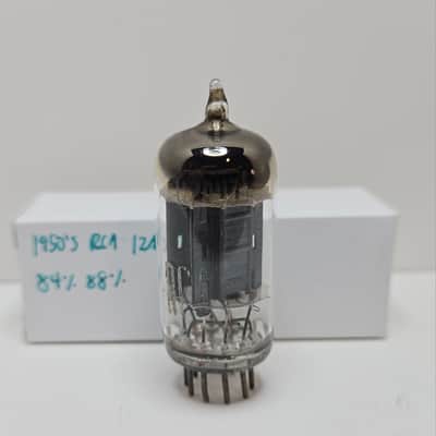 Vintage 1950's RCA 12AU7 Tube *TESTS GOOD* Long Plate ECC82 image 1