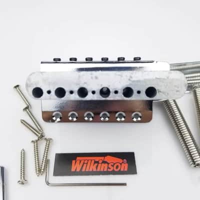 Wilkinson Chrome Vintage Guitar Strat Style Bridge Tremolo System image 2