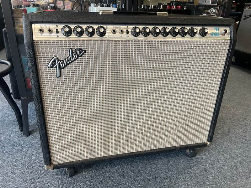 Fender Vintage Silverface Pro Reverb 1978 2-Channel 70-Watt 2x12" Guitar Combo - Just Serviced- Shipping available image 1
