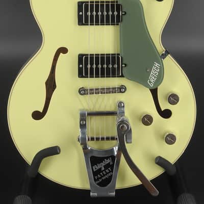 Gretsch 2020 G6659T Players Edition Broadcaster Jr. Two-Tone Smoke Green Made in Japan image 1