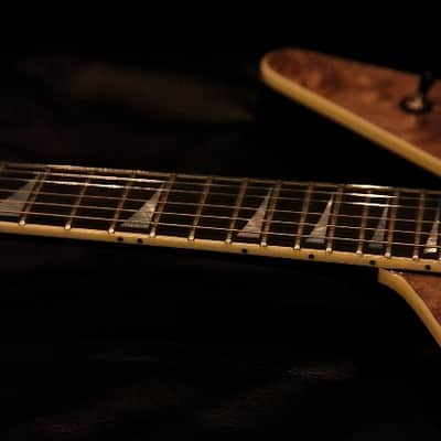 Jackson USA Custom Shop Explorer '94 ex. Marty Friedman (Megadeth era) Transblack Quilt Top image 6