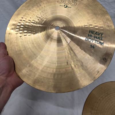 Paiste 14" 505 "Green Label" Heavy Hi-Hat Cymbals (Pair) 1980 - 1985 - Traditional (C020-C4) image 6