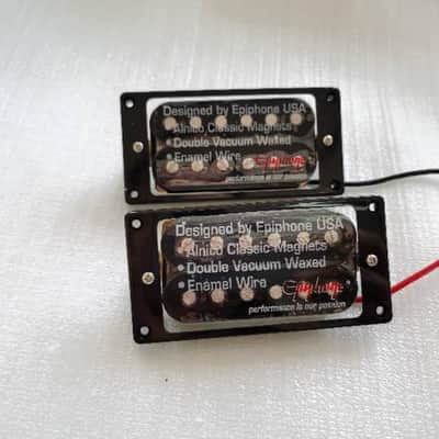 Epiphone Black Guitar Classic Alnico Humbucker Pickups For Epiphone Les Paul SG DOT ES image 1