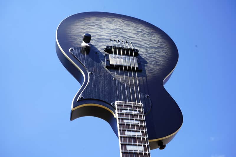 ESP LTD DELUXE EC-01FT - Charcoal Burst Satin 6-String Electric Guitar (2025) image 1