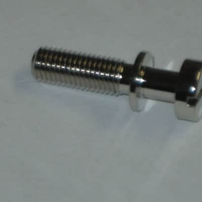 one pair of rarely handled, near A+ genuine Gibson Nickel STUDS, also called Mounting Pieces (NO anchors) for PTTP-015 Nickel Stop Bar Tail piece (Stop Bar Tailpiece NOT included) nickel finish (ninc alloy metal) image 14