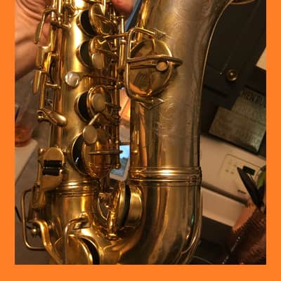 " THE CABIN " GOLD PLATE / SILVER HI-LITES STENBERG PORTRAIT C. G. CONN 1925 CHU BERRY ALTO SAXOPHONE REPAD READY FREE SHIP image 21