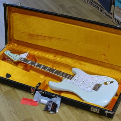 Fender Artist Kenny Wayne Shepherd Stratocaster Transparent Faded Sonic Blue Electric Guitar Case image 9