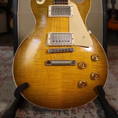 Gibson '59 Les Paul Custom 2023 - Poppy Lemon Heavy Aged image 2
