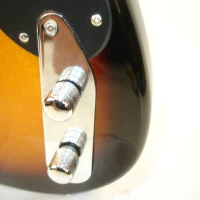2005 Squier '51 Electric Guitar, Maple Fingerboard, Black Pickguard, Sunburst image 5