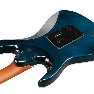Ibanez AZ24P1QMDOB Premium Series Double-Cut Electric Guitar Deep Ocean Blonde with Gigbag image 5