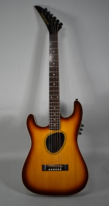 1980s Kramer Ferrington Sunburst Finish Left-Handed Acoustic Electric Guitar image 1