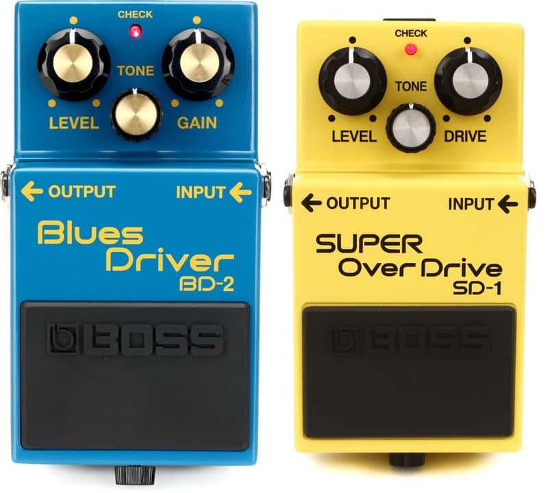 Boss BD-2 Blues Driver Pedal Bundle with Boss SD-1 Super Overdrive Pedal image 1