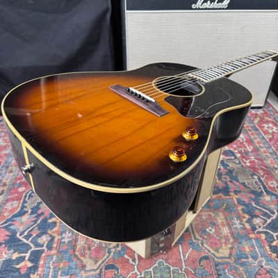 Gibson J-160E Vintage Sunburst Weather Checked and Worn USA - 1993 image 16