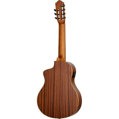 Ortega RCE133-7 - 7-String - Solid Top Acoustic-Electric Nylon String Classical Guitar - Family Series Pro image 9
