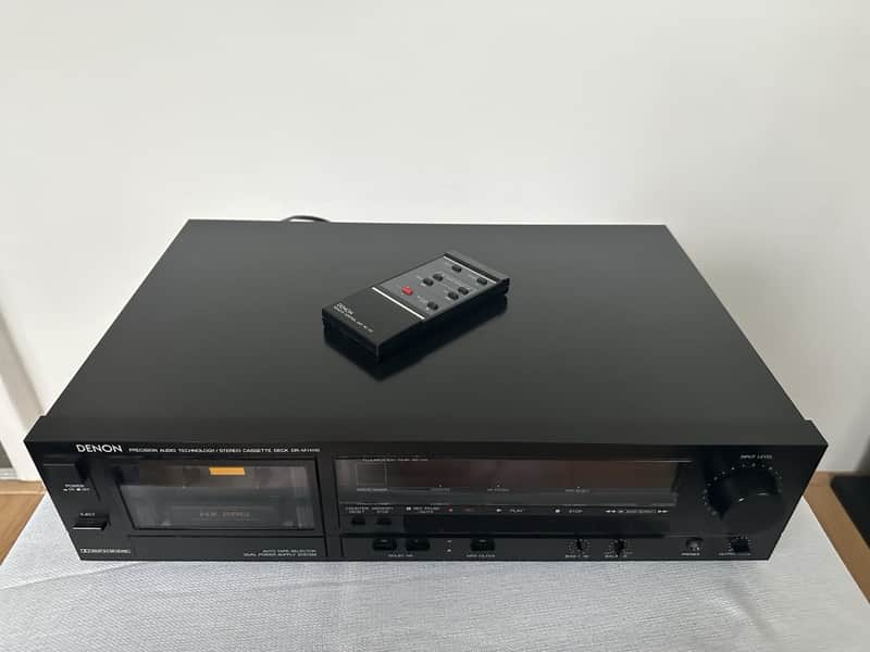 Denon DR-M14HX Kassettendeck Tape Deck Schwarz Mit FB Vintage Retro image 1