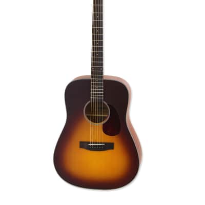 Aria ARIA-111-MTTS Vintage 100 Dreadnought, Matte Tobacco, Spruce Top, New image 2