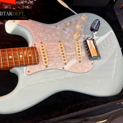 ♚MINT♚ FENDER Custom Shop CUSTOM Stratocaster ♚ TRANS SURF GREEN ♚AAA ROASTED NECK♚FAT 60's Handwounds !♚£5199 image 9