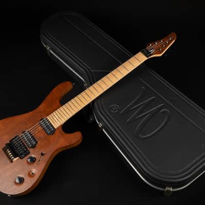2014 Mayones Regius Pro 7 Claro Walnut | Custom 7-String Swamp Ash Body Neck Thru Birdseye Maple Fretboard DiMarzio Pickups Floyd Rose Tremolo Coil Split | CoA OHSC image 25
