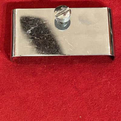 Luthier’s Lot of Nine Teisco/Unknown USA & Japanese Sized Guitar Backplates & Bridge Parts - Chrome/Steel image 10