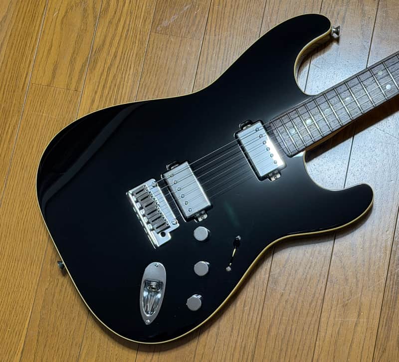 RARE! 2019 Fender MIJ Modern Stratocaster HH - BLACK Matching Headstock image 1