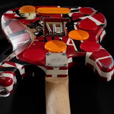 Custom Van Halen Frankenstrat Frankenstein Stratocaster Tribute Met Museum Custom image 3