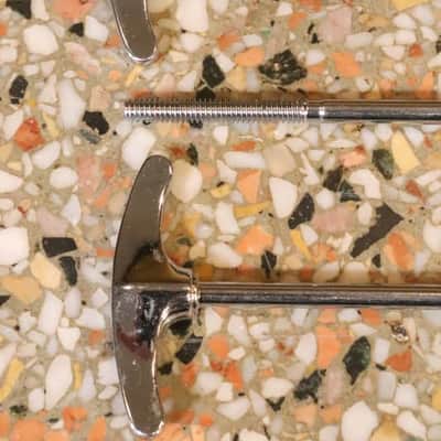 Ludwig USA 4 1/8" Chrome T Rods 3pk Vintage 1960's -70's #2 image 2