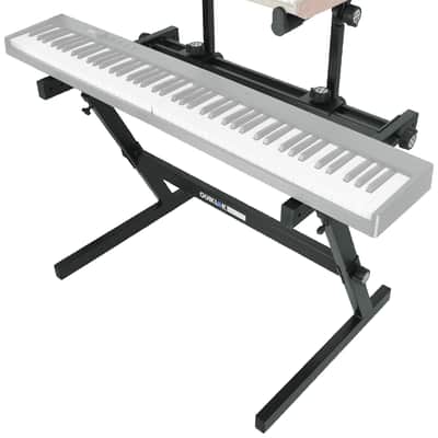 Quik Lok Z-726 2-Tier Z-Style Keyboard Stand w/7 Adjustable Heights+Bench image 6