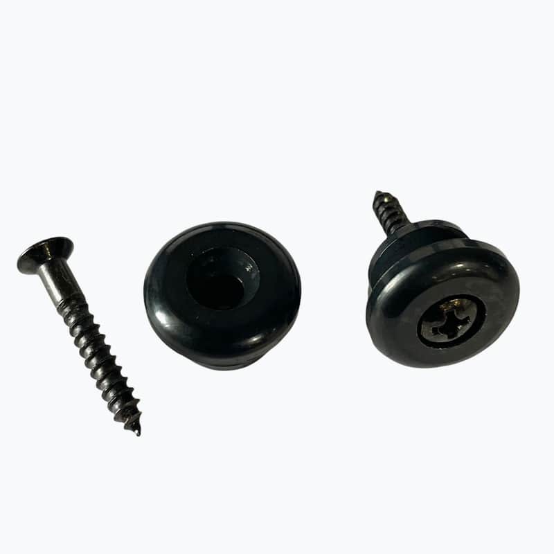 Allparts Allparts AP-0684-B03 Oversized Strap Buttons - Black Finish - Pack of 30 - New