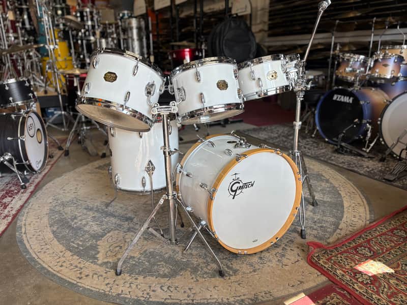 Gretsch USA 6-Piece Drum Set 1970s - White Nitron image 1