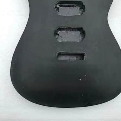 Matt Black Finished Electric Guitar Body image 2