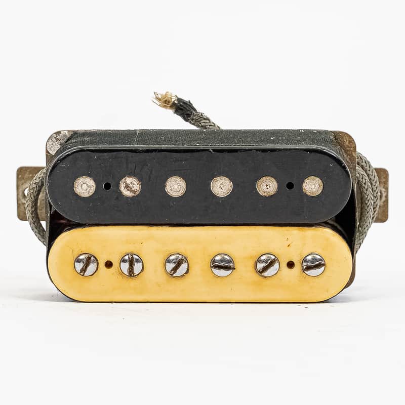 Maxon U-4000 Humbucker Pickup – Rare Zebra Coils – 1970s Vintage image 1