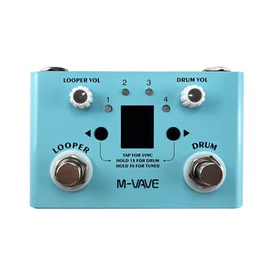 M-VAVE Lost Tempo Guitar Effect Pedal Drum & Looper Effector Mini 2-in-1 Looper & Drum Machine image 1