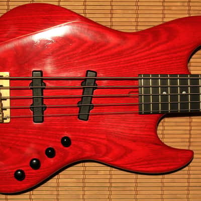 MOON JJ-5 Ash Jazz Bass PGM Transparent Red image 2