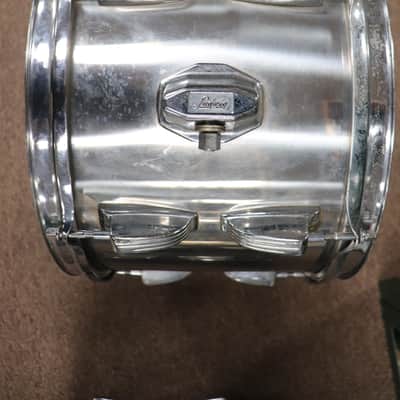 US LUDWIG 1970S STAINLESS STEEL 5PC KIT 05142022 image 5