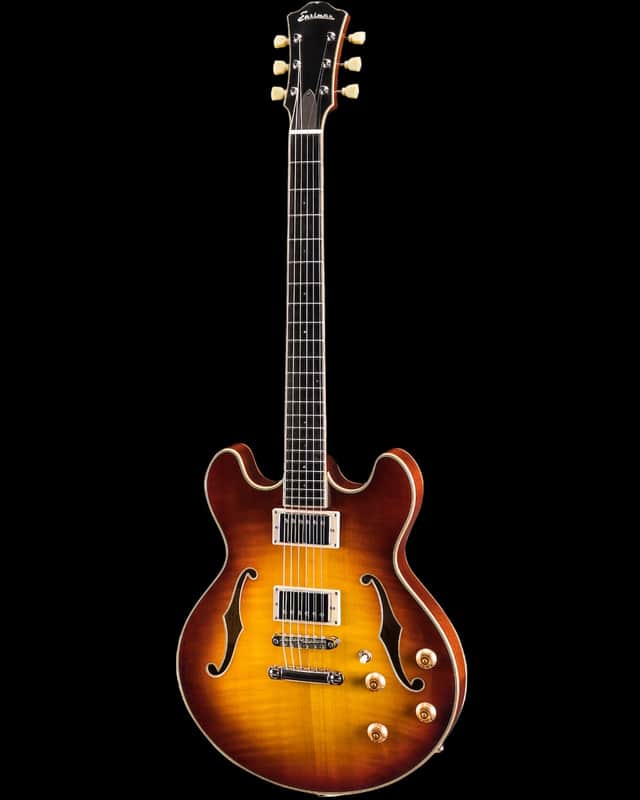Eastman T185MX-GB Thinline Hollowbody Goldburst Electric Guitar image 1