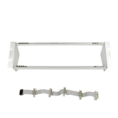 Tiptop Audio - 84hp Happy Ending Kit Rack Brushed Aluminum w/Rails and Flying Bus Ribbon Cable - USED image 2