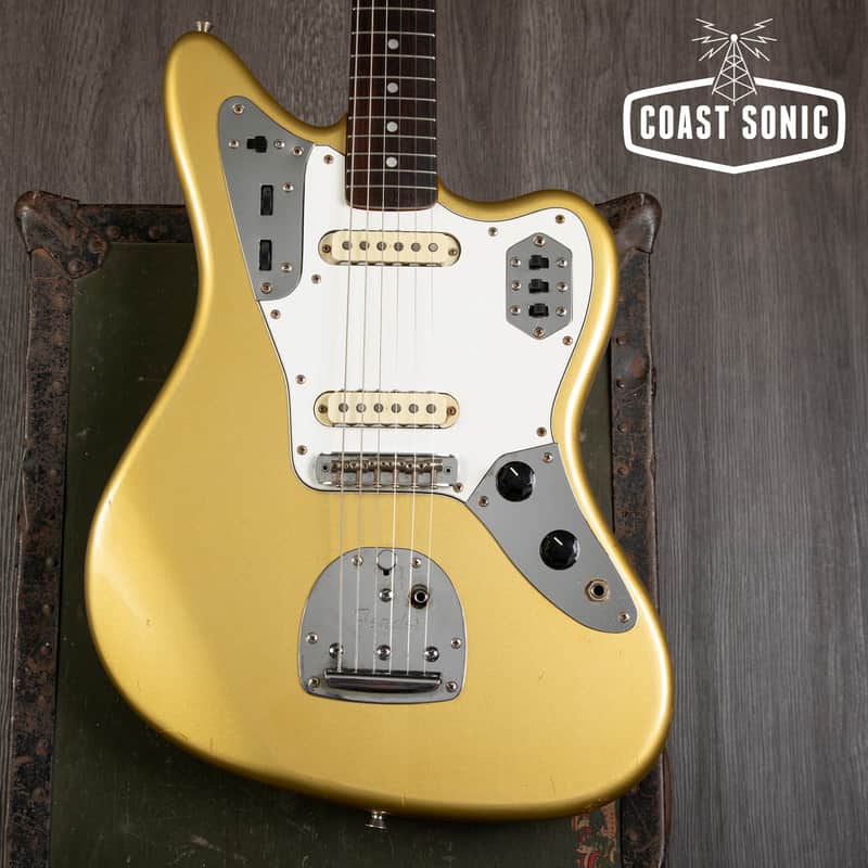 1994 Fender Jaguar '62 Vintage Reissue Shoreline Gold Matching