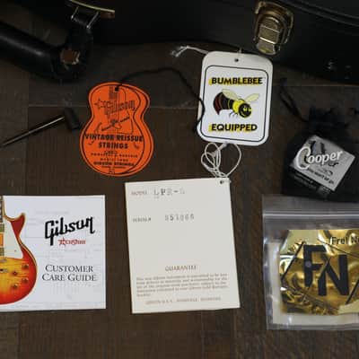 2005 Gibson Custom Shop Les Paul '58 Reissue Electric Guitar Cherry Sunburst + COA OHSC image 2