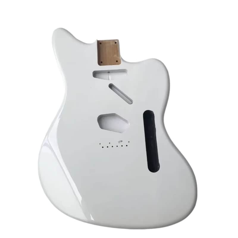White Offset Style Alder Wood Guitar Body DIY Project image 1