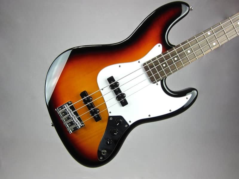 Aria STB-JB Electric Bass Guitar 4 String Vintage Sunburst. Jazz Style. image 1