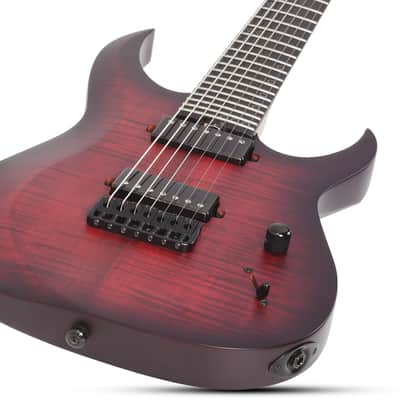 Schecter Sunset-7 Extreme Scarlet Burst image 2