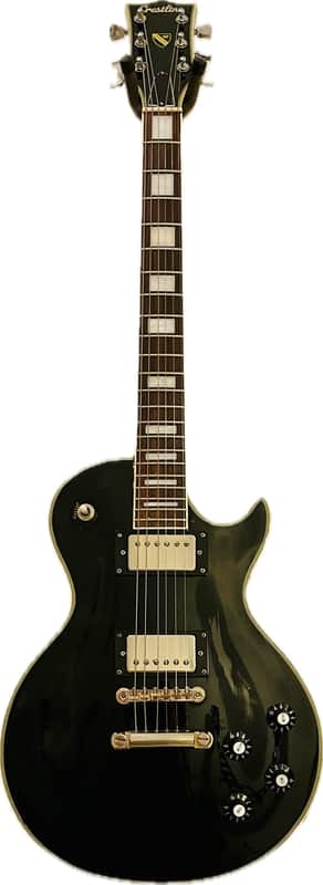Crestline Les Paul Custom Made in Japan by Matsumoku 1970’s - Gloss Black image 1