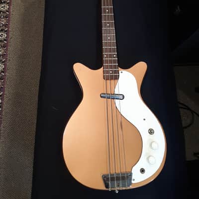 Danelectro 3412 DC Short Horn Bass 1959 - Copper image 1