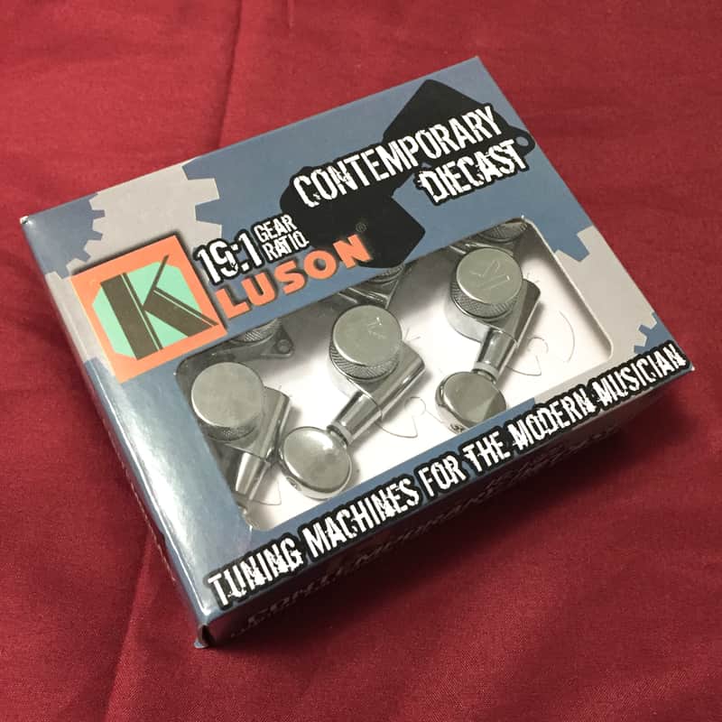 Kluson KL-3805CL 6-in-Line Oval Locking Tuners image 1