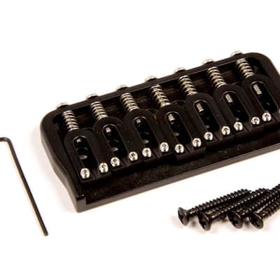 Hipshot Fixed Bridge 7 String Black 41070B-L Lefty