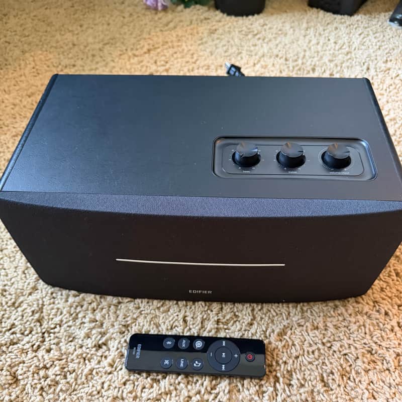 Edifier D12 (70 Watts) Stereo Speaker with Bluetooth & Remote - Black image 1